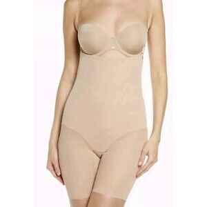 Honeylove SuperPower Shorts Bodyshape Removable Straps Sculptwear Nude Large New